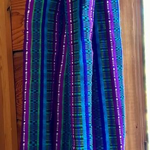 Multicolored handwoven scarf